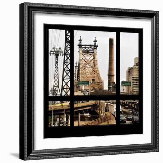 View from the Window - Queensboro Bridge Traffic-Philippe Hugonnard-Framed Photographic Print