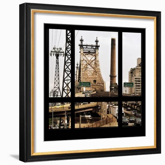 View from the Window - Queensboro Bridge Traffic-Philippe Hugonnard-Framed Photographic Print