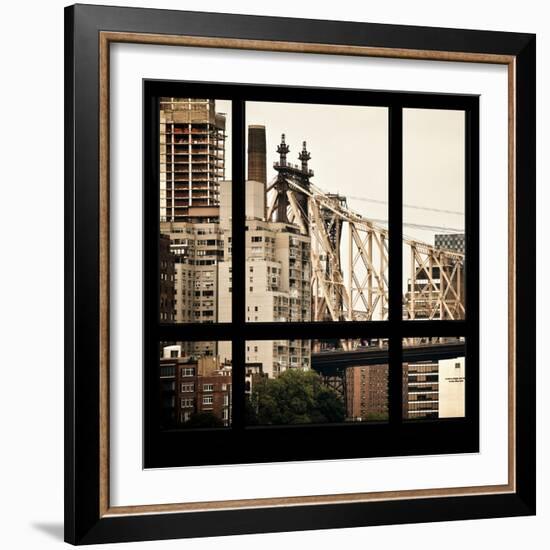 View from the Window - Queensboro Bridge-Philippe Hugonnard-Framed Photographic Print