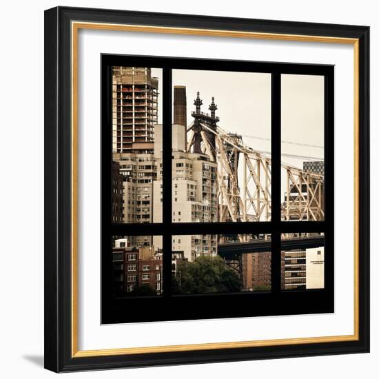 View from the Window - Queensboro Bridge-Philippe Hugonnard-Framed Photographic Print