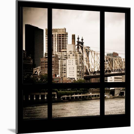 View from the Window - Queensboro Bridge-Philippe Hugonnard-Mounted Photographic Print