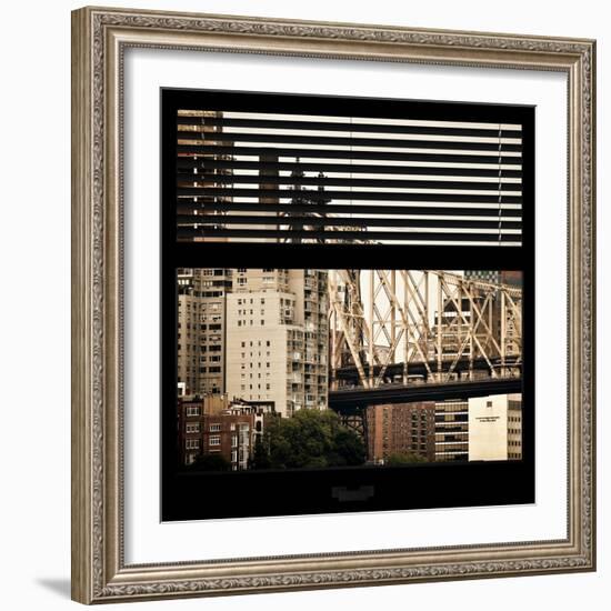 View from the Window - Queensboro Bridge-Philippe Hugonnard-Framed Photographic Print