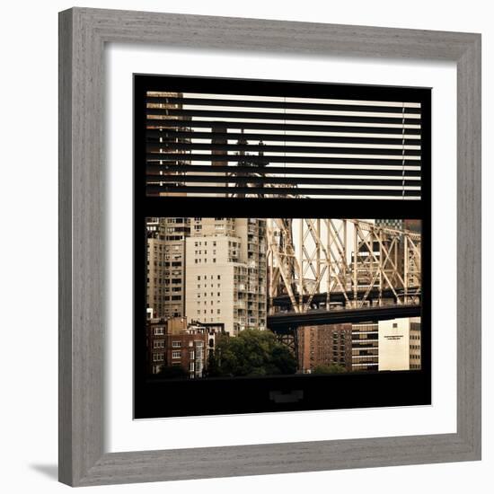 View from the Window - Queensboro Bridge-Philippe Hugonnard-Framed Photographic Print