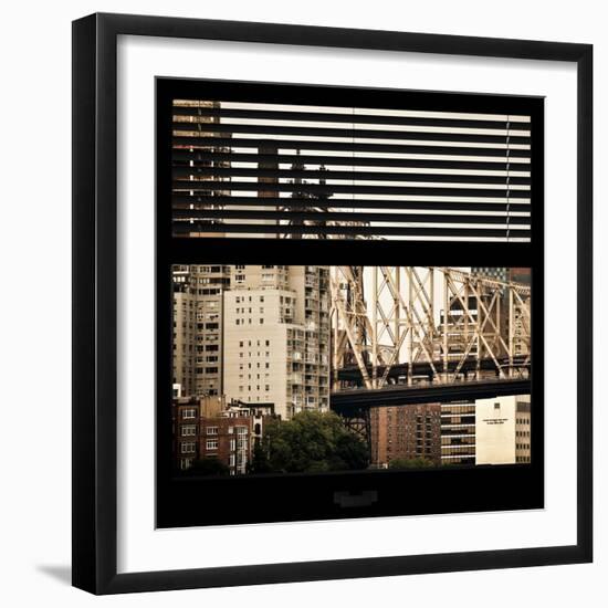 View from the Window - Queensboro Bridge-Philippe Hugonnard-Framed Photographic Print