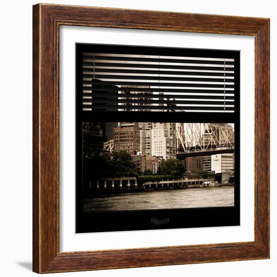 View from the Window - Queensboro Bridge-Philippe Hugonnard-Framed Photographic Print