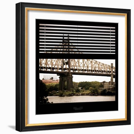 View from the Window - Queensboro Bridge-Philippe Hugonnard-Framed Photographic Print