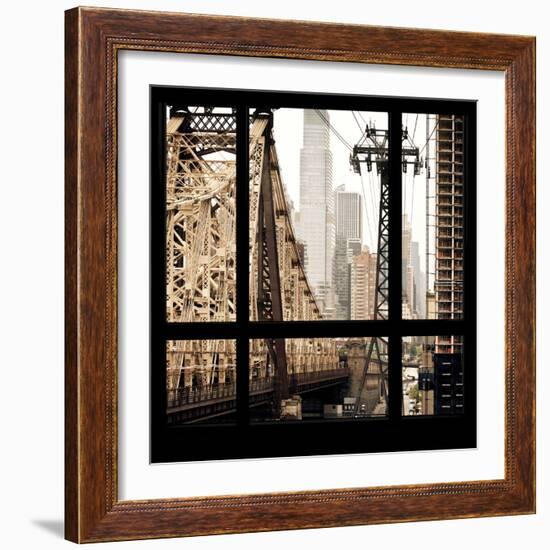 View from the Window - Queensboro Bridge-Philippe Hugonnard-Framed Photographic Print