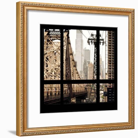 View from the Window - Queensboro Bridge-Philippe Hugonnard-Framed Photographic Print