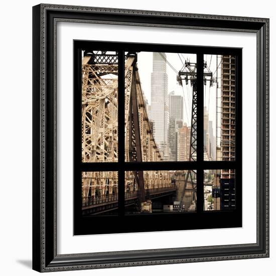 View from the Window - Queensboro Bridge-Philippe Hugonnard-Framed Photographic Print