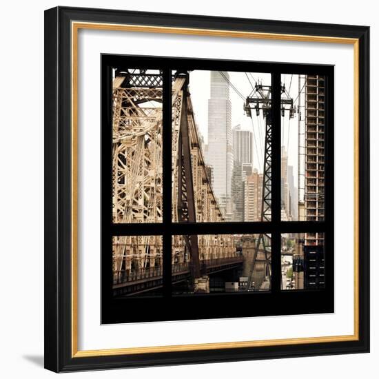 View from the Window - Queensboro Bridge-Philippe Hugonnard-Framed Photographic Print