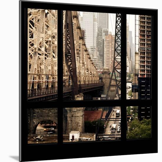 View from the Window - Queensboro Bridge-Philippe Hugonnard-Mounted Photographic Print