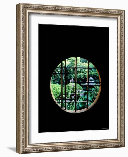 View from the Window, Tentokuin Temple, Kyoto, Japan-null-Framed Photographic Print