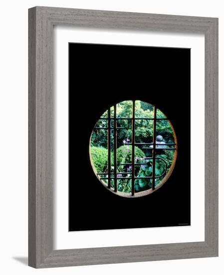 View from the Window, Tentokuin Temple, Kyoto, Japan-null-Framed Photographic Print