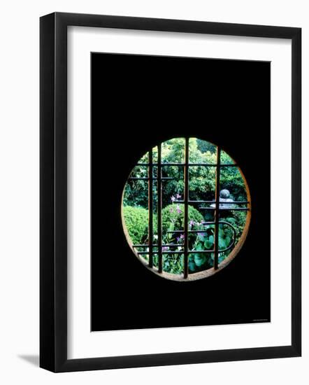View from the Window, Tentokuin Temple, Kyoto, Japan-null-Framed Photographic Print