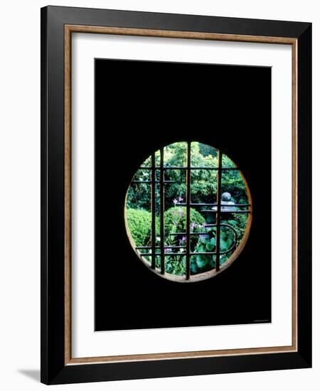 View from the Window, Tentokuin Temple, Kyoto, Japan-null-Framed Photographic Print