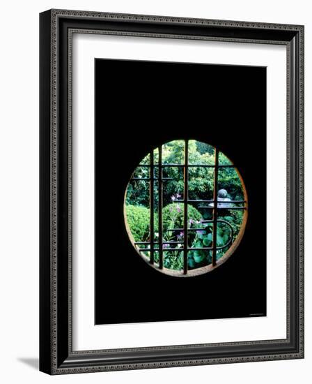 View from the Window, Tentokuin Temple, Kyoto, Japan-null-Framed Photographic Print