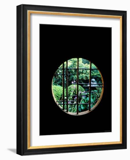 View from the Window, Tentokuin Temple, Kyoto, Japan-null-Framed Photographic Print