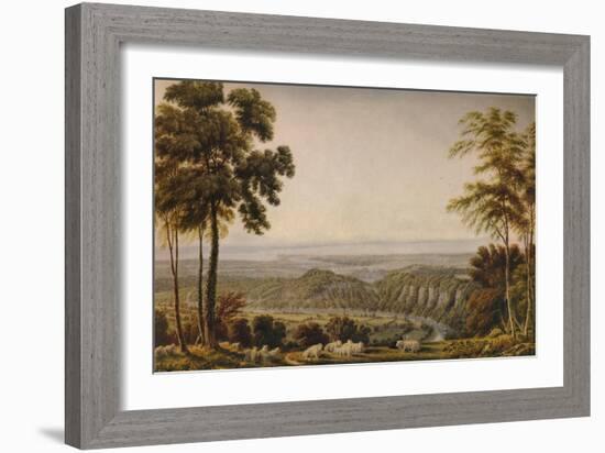 View from the Wyndd Cliff, near Chepstow - Morning', c1820, (1938)-William Turner-Framed Giclee Print