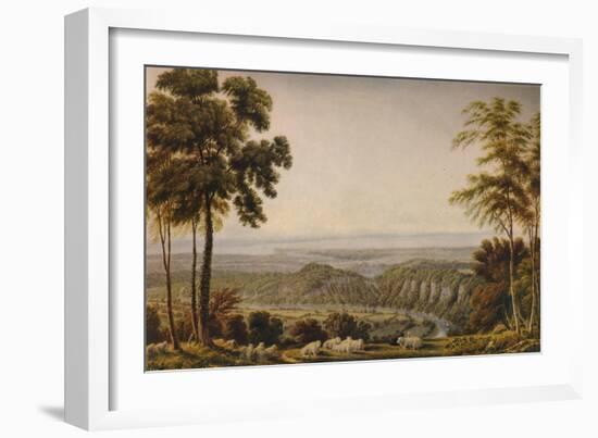 View from the Wyndd Cliff, near Chepstow - Morning', c1820, (1938)-William Turner-Framed Giclee Print