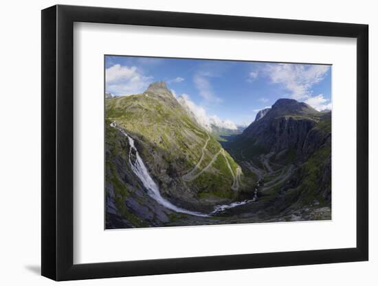 View from Trollstigen Viewpoint, More Og Romsdal, Norway, Scandinavia, Europe-Gary Cook-Framed Photographic Print