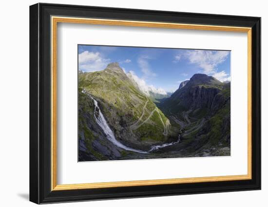 View from Trollstigen Viewpoint, More Og Romsdal, Norway, Scandinavia, Europe-Gary Cook-Framed Photographic Print