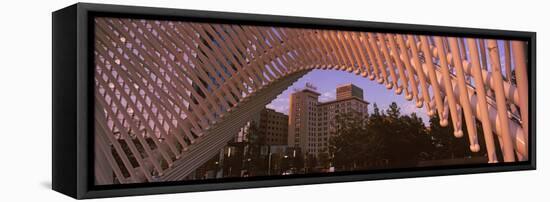 View from under the Myriad Botanical Gardens Bandshell, Oklahoma City, Oklahoma, USA-null-Framed Stretched Canvas