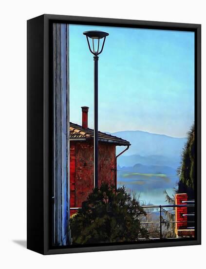 View from Vaiano Over Lago di Chiusi-Dorothy Berry-Lound-Framed Premier Image Canvas