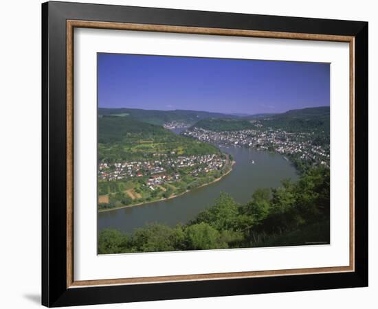 View from Vierseenbick Viewpoint, Rhine River, Rhineland-Palatinate, Germany, Europe-Gavin Hellier-Framed Photographic Print