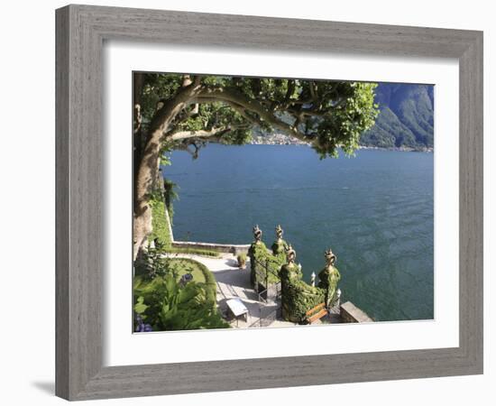 View From Villa Balbianello, Lenno, Lake Como, Lombardy, Italy, Europe-Vincenzo Lombardo-Framed Photographic Print