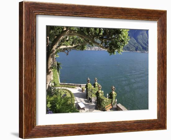 View From Villa Balbianello, Lenno, Lake Como, Lombardy, Italy, Europe-Vincenzo Lombardo-Framed Photographic Print