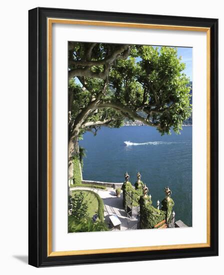 View From Villa Balbianello, Lenno, Lake Como, Lombardy, Italy, Europe-Vincenzo Lombardo-Framed Photographic Print