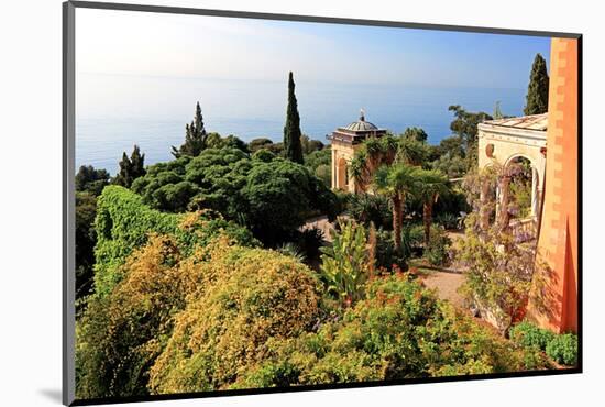 View from Villa Hanbury at Hanbury Botanic Gardens near Ventimiglia, Liguria, Italy-null-Mounted Art Print