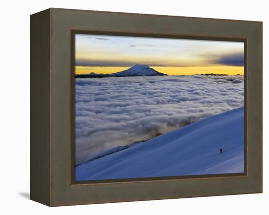 View From Volcan Cotopaxi, 5897M, Highest Active Volcano in the World, Ecuador, South America-Christian Kober-Framed Premier Image Canvas