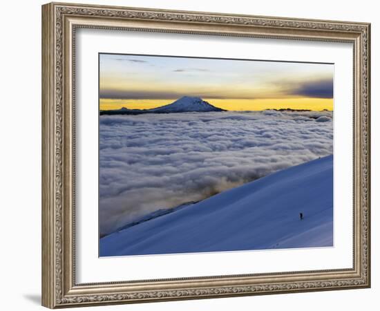 View From Volcan Cotopaxi, 5897M, Highest Active Volcano in the World, Ecuador, South America-Christian Kober-Framed Photographic Print