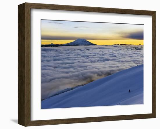 View From Volcan Cotopaxi, 5897M, Highest Active Volcano in the World, Ecuador, South America-Christian Kober-Framed Photographic Print