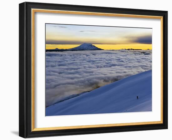 View From Volcan Cotopaxi, 5897M, Highest Active Volcano in the World, Ecuador, South America-Christian Kober-Framed Photographic Print