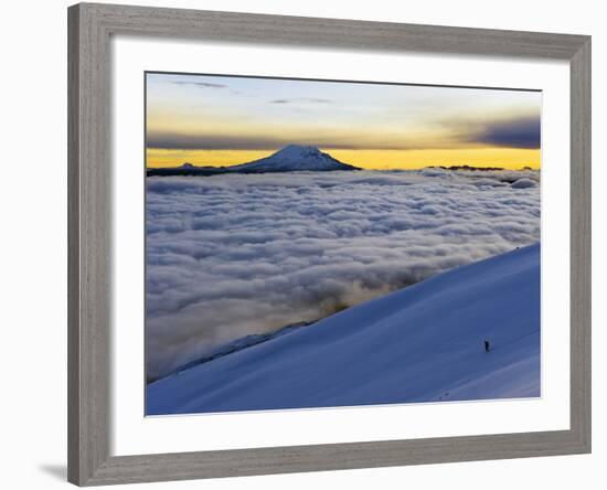 View From Volcan Cotopaxi, 5897M, Highest Active Volcano in the World, Ecuador, South America-Christian Kober-Framed Photographic Print