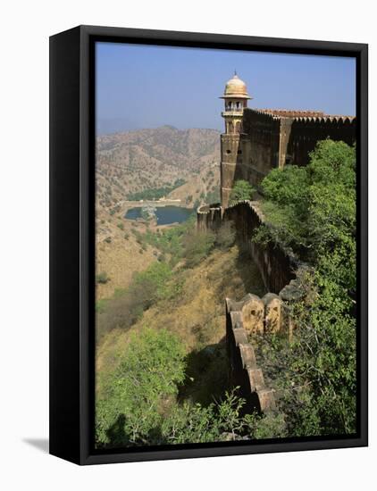 View from Walls of Jaigarh Fort, Amber, Near Jaipur, Rajasthan State, India-Richard Ashworth-Framed Premier Image Canvas