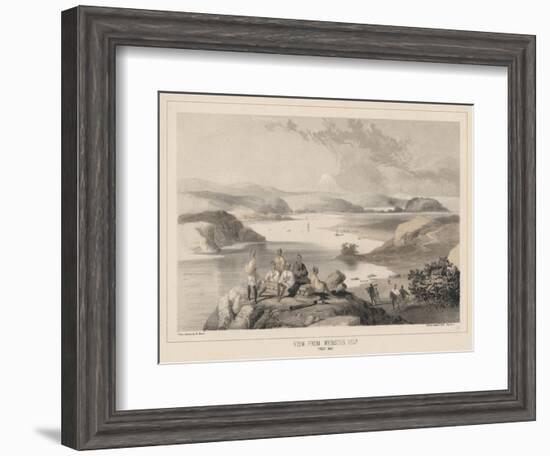 View from Webster Island, Yedo Bay, Litho by Sarony and Co., 1855-Peter Bernhard Wilhelm Heine-Framed Giclee Print