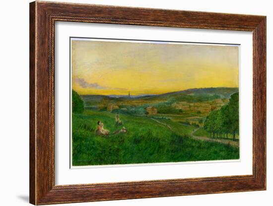 View from Woodhouse Ridge-John Atkinson Grimshaw-Framed Giclee Print