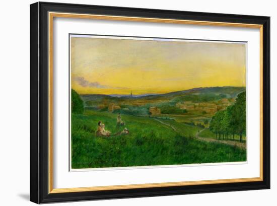 View from Woodhouse Ridge-John Atkinson Grimshaw-Framed Giclee Print