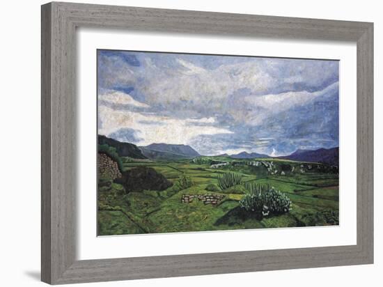 View from Yagul Towards the East, 1996-Pedro Diego Alvarado-Framed Giclee Print