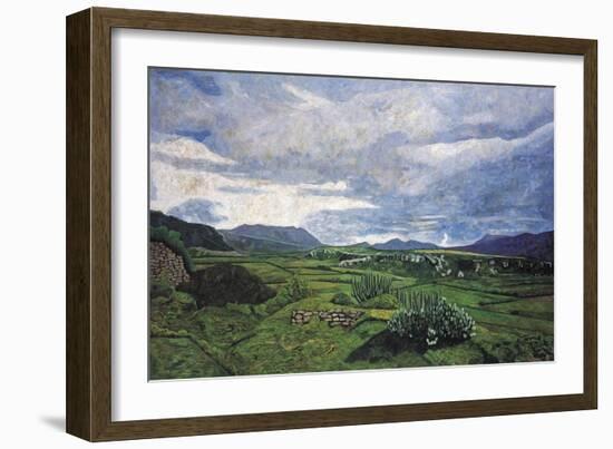 View from Yagul Towards the East, 1996-Pedro Diego Alvarado-Framed Giclee Print