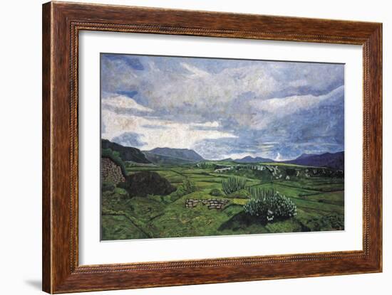 View from Yagul Towards the East, 1996-Pedro Diego Alvarado-Framed Giclee Print