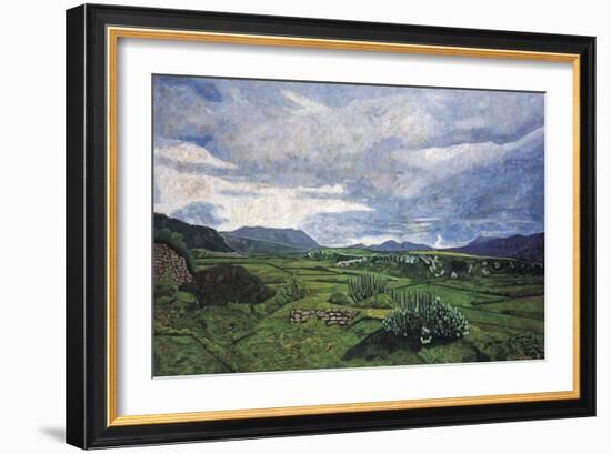 View from Yagul Towards the East, 1996-Pedro Diego Alvarado-Framed Giclee Print