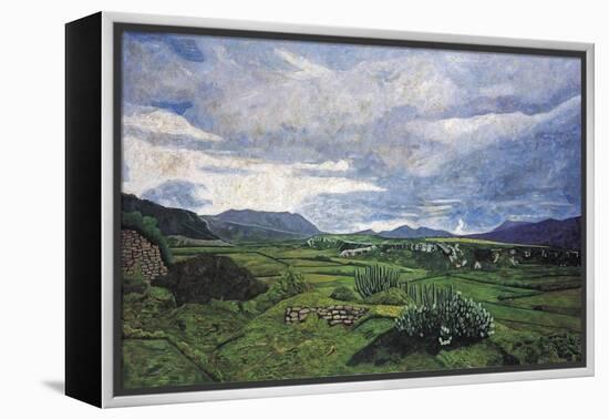 View from Yagul Towards the East, 1996-Pedro Diego Alvarado-Framed Premier Image Canvas