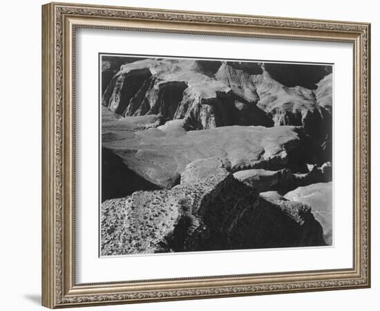 View From Yava Point Rock Formations And Valley "Grand Canyon National Park" Arizona. 1933-1942-Ansel Adams-Framed Art Print