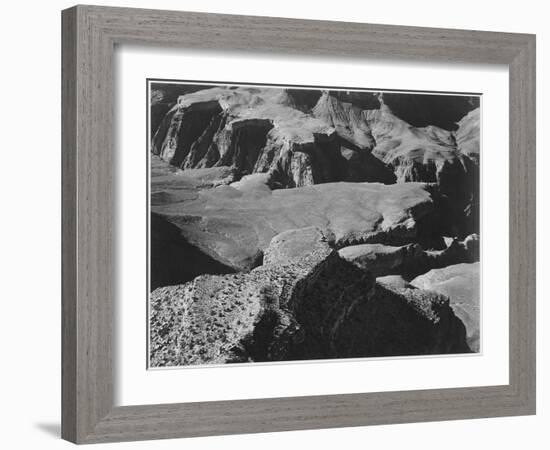 View From Yava Point Rock Formations And Valley "Grand Canyon National Park" Arizona. 1933-1942-Ansel Adams-Framed Art Print