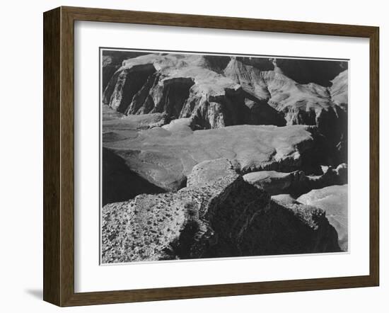 View From Yava Point Rock Formations And Valley "Grand Canyon National Park" Arizona. 1933-1942-Ansel Adams-Framed Art Print