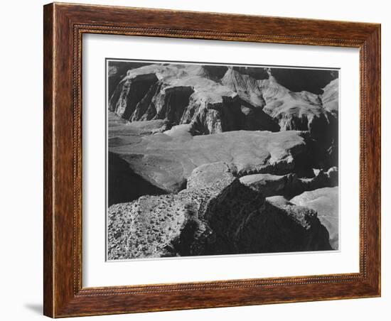 View From Yava Point Rock Formations And Valley "Grand Canyon National Park" Arizona. 1933-1942-Ansel Adams-Framed Art Print